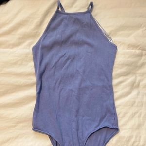 Pastel baby blue body suit